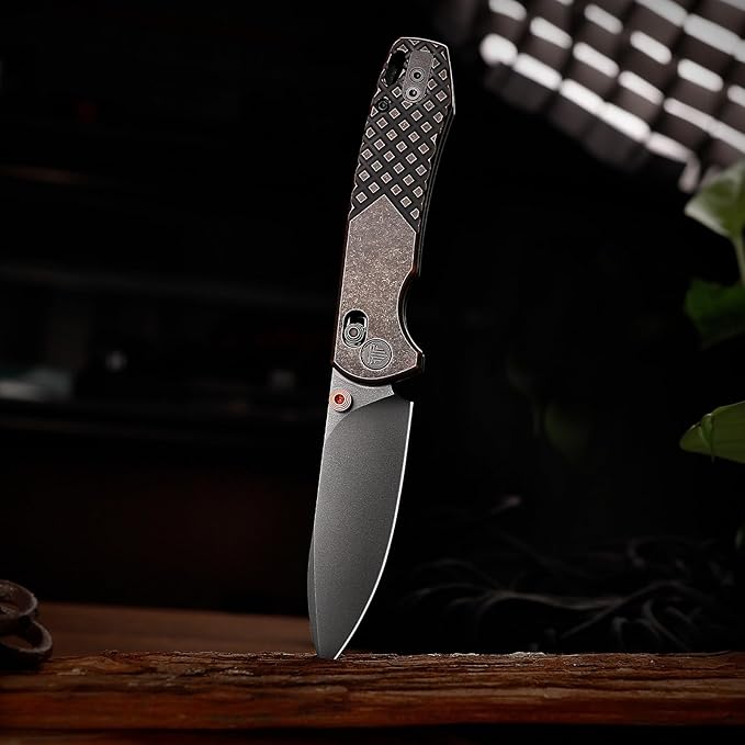 EDC Folding Pocket knife with Clip for Men,Thumb Studs Crossbar Lock Knives with 2.99" 14C28N Steel