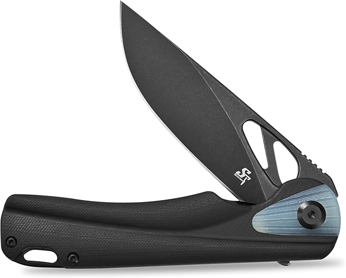 Sitivien ST165 Folding Knife,K110 Steel Blade with G10 Handle EDC Tool Knife Pocket Knife for