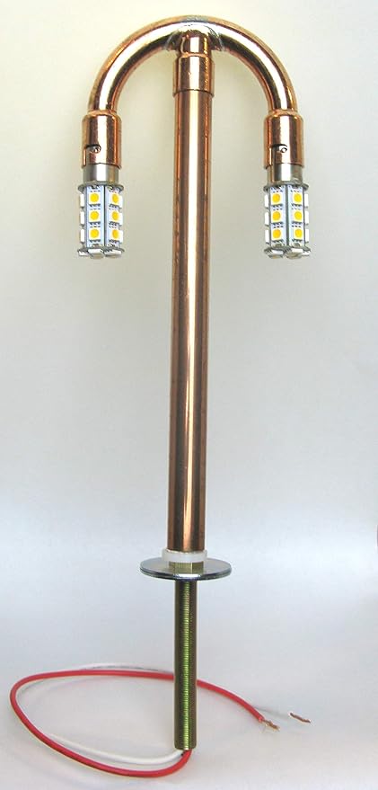 Post Lantern Gas Lamp Conversion Kit | Convert A Gas Light to Dusk-to-Dawn LED Bulbs