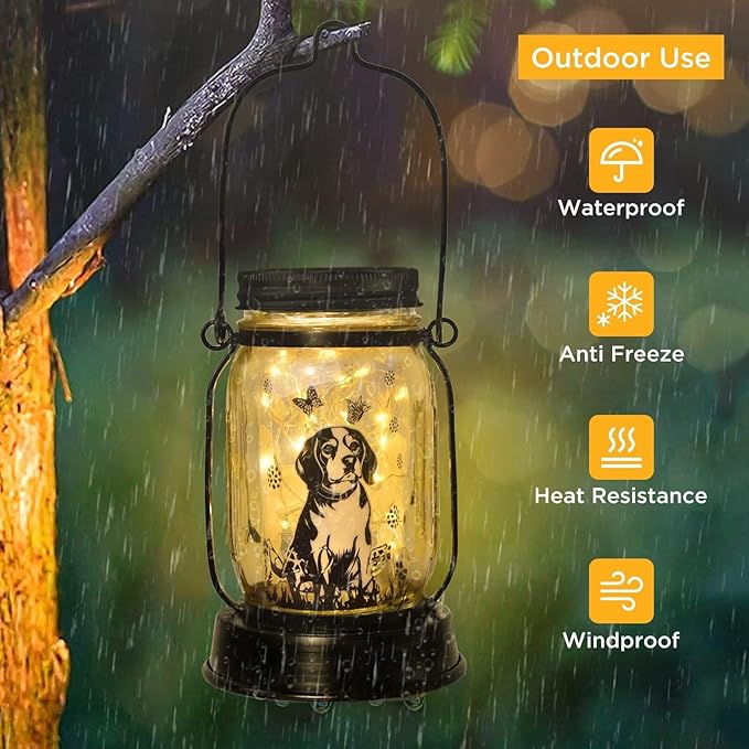 kyoryuger Beagle Gifts for Women/Men Beagle Solar Lanterns Dog Mom Birthday Dog Lovers Lantern Pet