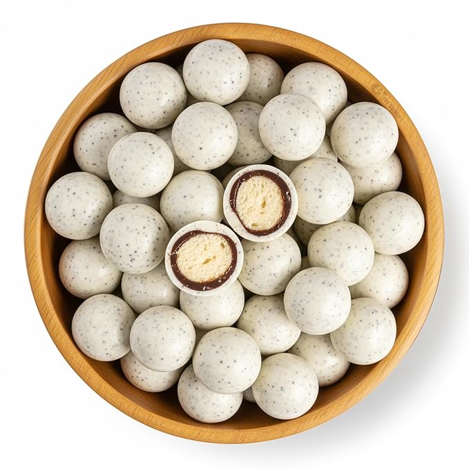 NY Spice Shop Cookies & Creme Chocolate Malt Balls Party Decorations - 8 Ounce Malted Milk Ball