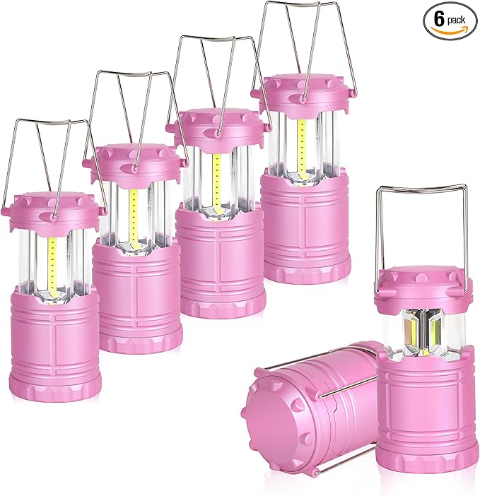 6-Pack Mini LED Camping Lanterns, Portable Camping Lights, Outdoor Tent Lights, Essential Emergency