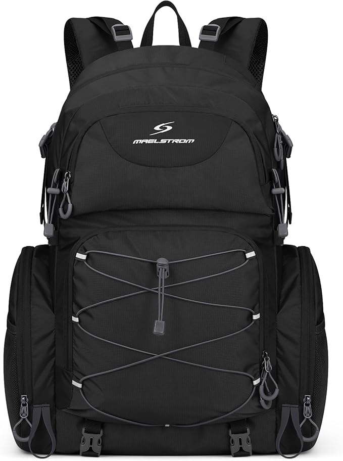 Maelstrom Hiking Backpack, 40L Waterproof Camping Daypack for Men and Women, Lightweight Travel