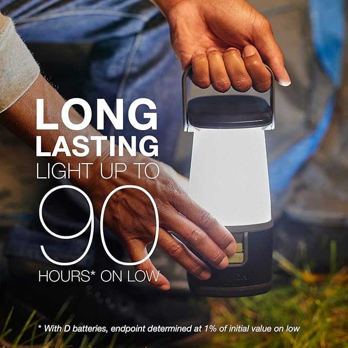 ENERGIZER LED Camping Lantern 360 PRO, IPX4 Water Resistant Tent Light, Ultra Bright Battery