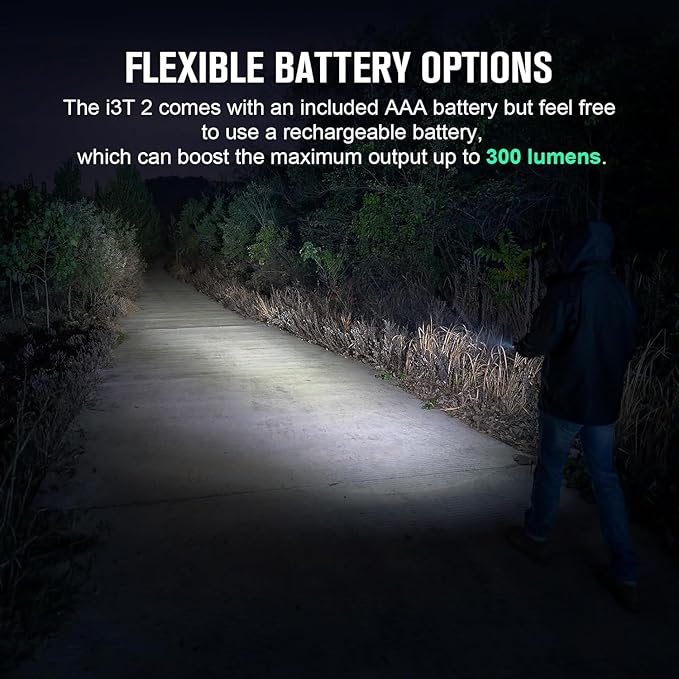 OLIGHT I3T 2 EOS Pocket EDC Flashlight, 200 Lumens Compact Bright Handheld Flash Lights