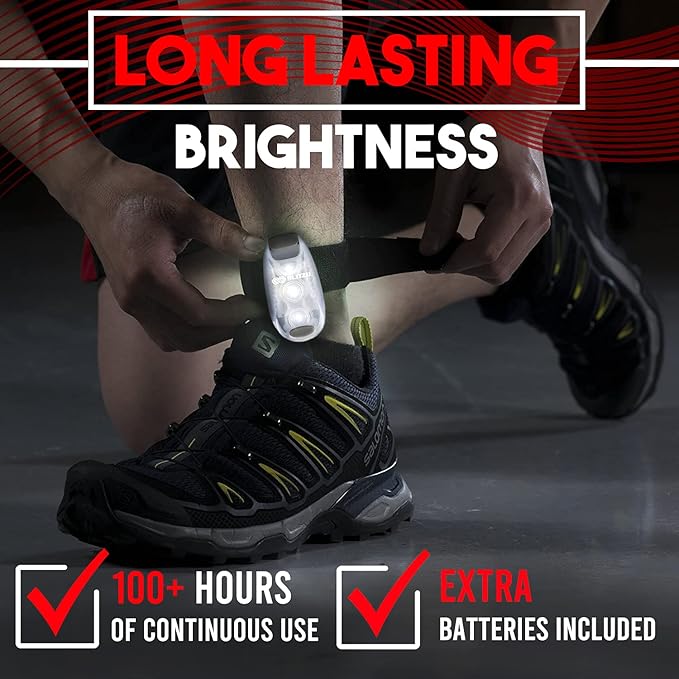 4 Pack LED Safety Light, Clip on Reflective Gear Lights for Walking at Night, Running, Jogging