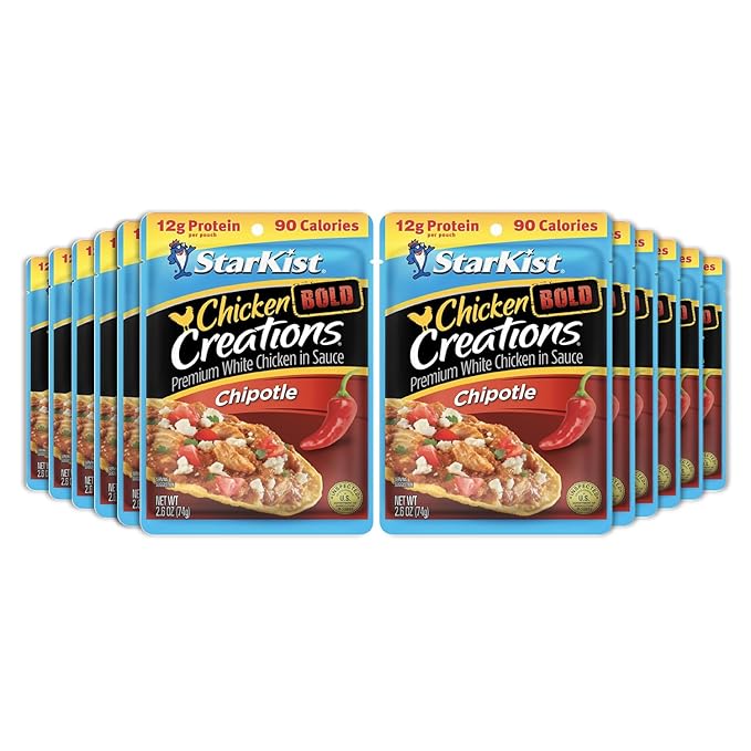 StarKist Chicken Creations Chipotle, 2.6 oz Pouch, 12 pack