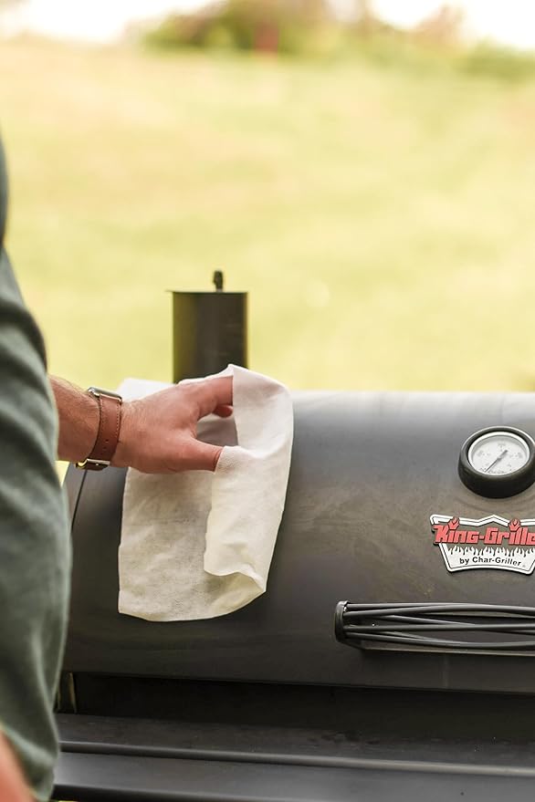 Crocodile Cloth Grill - 80 (15" x 10") Plant-based Cleaning Wipes. Safe on Skin & Multiple