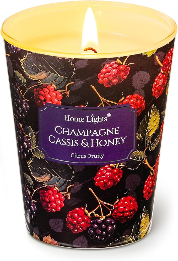 HomeLights Scented Candles for Women & Men, 6.7oz Candle Jars Aromatherapy Single Wick Candle