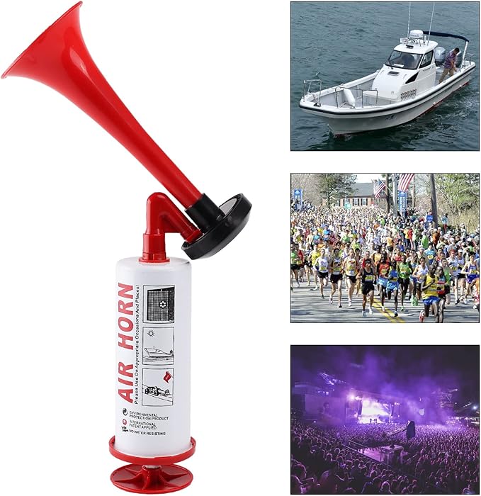 FARBIN Portable Air Horn pump Air Horn for Bear Dog Aluminum+ABS Loud Sound Hand Held Signal Horn