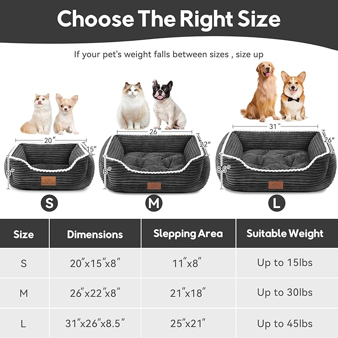 Orthopedic Dog Bed for Medium Dogs,Dog Sofa Beds Supportive Foam Pet Couch Bed with Removable