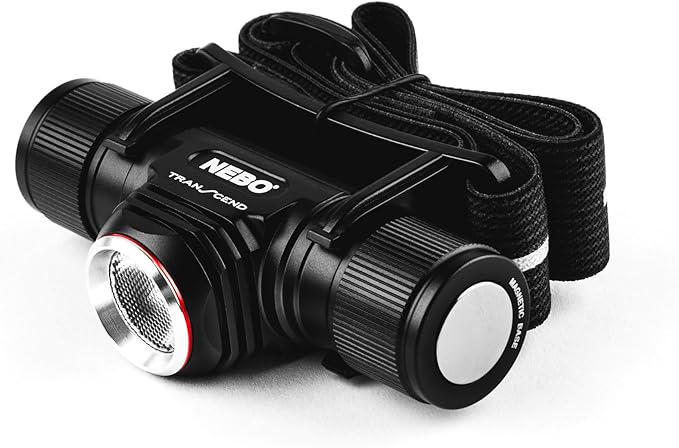 NEBO Transcend Rechargeable Headlamp | 1000 Lumens, 5 Light Modes, Detachable Magnetic Work Light