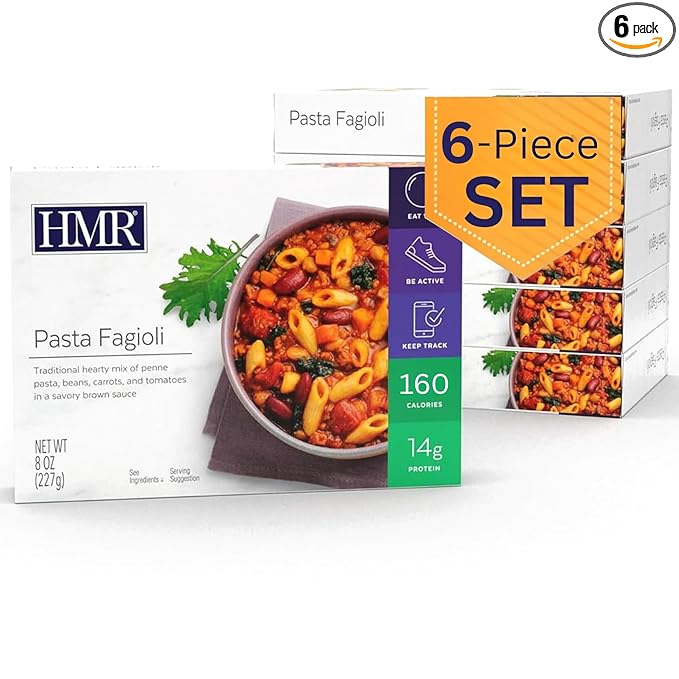 HMR Pasta Fagioli Entrée | Pre-packaged Lunch or Dinner to Support Weight Loss | Ready to Eat |