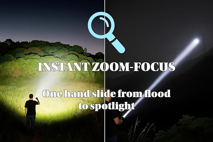 Guardian LTE Tactical Flashlight, 500 Lumens, Zoom?‘Focus, Water?‘Resistant IPX5, 5 Modes
