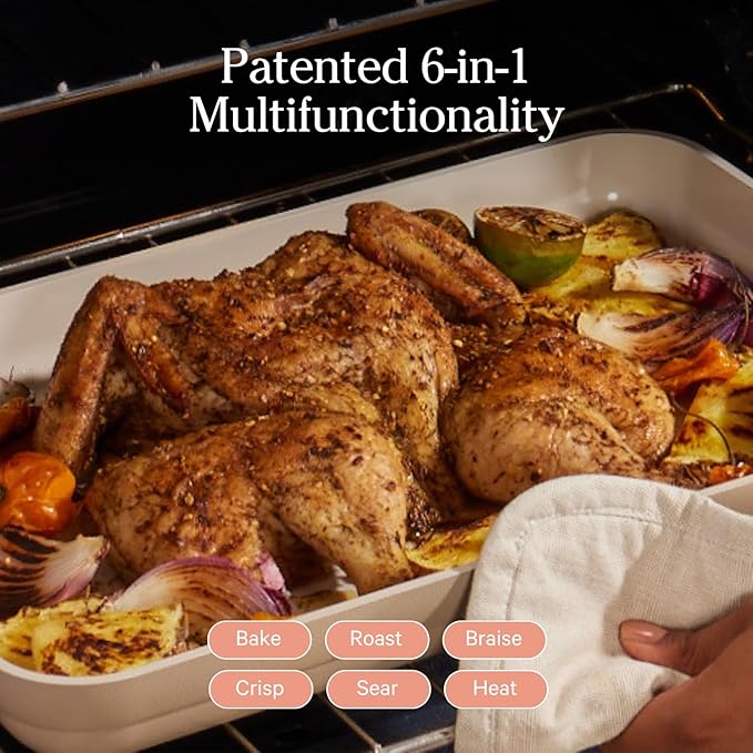 Our Place Bakeware Set | 5-Piece Nonstick, Toxin-Free, Ceramic, Cast Aluminum Set with Oven Pan