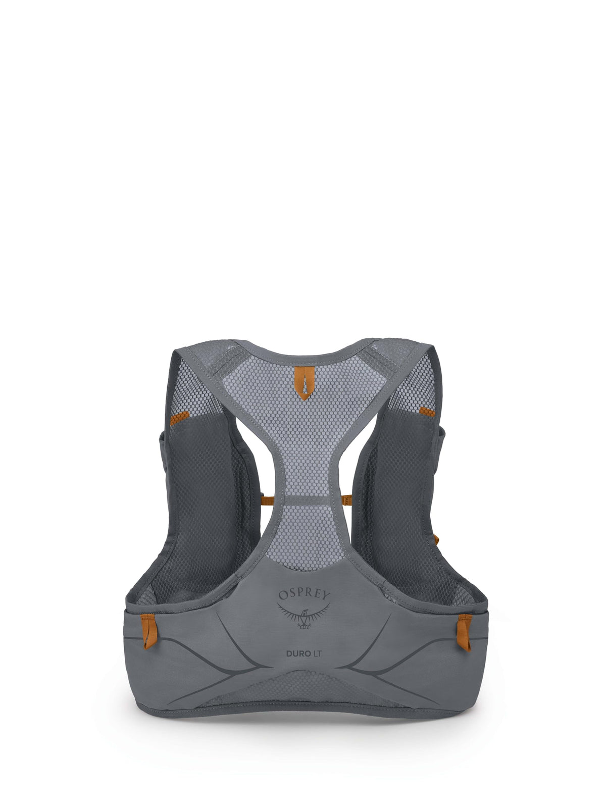 Osprey Duro LT Men's Running Hydration Vest with Hydraulics Soft Flasks, Phantom Grey/Toffee