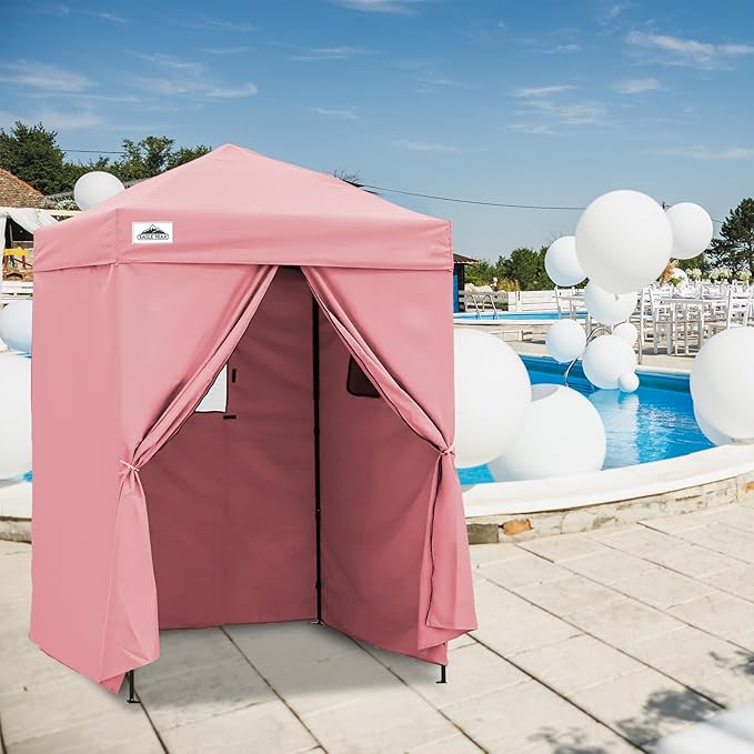 EAGLE PEAK Flex Ultra Compact 5x5 Pop-up Canopy, Sun Shelter, Changing Room, Portable Privacy Tent