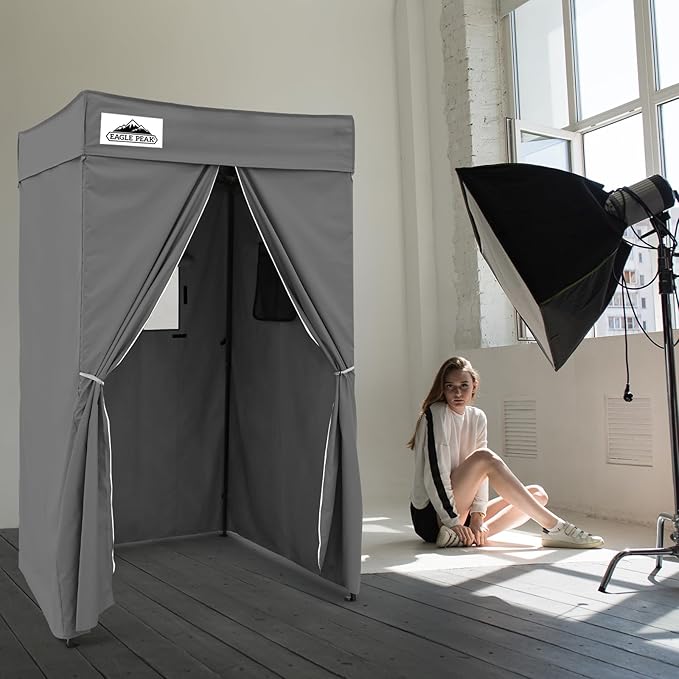 EAGLE PEAK Flex Compact 4x4 Pop-up Canopy Changing Room, Portable Privacy Dressing Room for Indoor