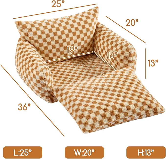 Hollypet Cat Bed Fluffy Plush Mutifuctional Double-Layer Soft Pet Couch Orthopedic Sofa Nest Beds