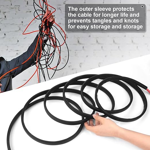 20FT 10AWG Solar Panel Extension Cable with Female and Male Connectors, Solar Cable for Solar