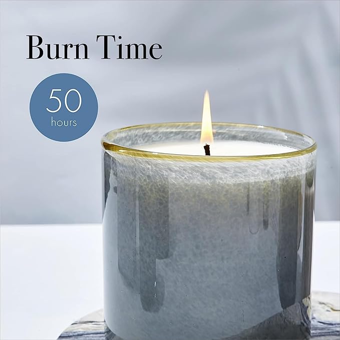 LAFCO New York Classic Candle, Sea & Dune - Pack of 2, 6.5 oz - 50-Hour Burn Time - Reusable, Hand