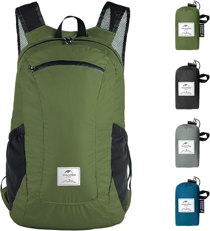 Naturehike 18L Lightweight Hiking Daypack, Waterproof Camping Packable Backpack Ultralight for
