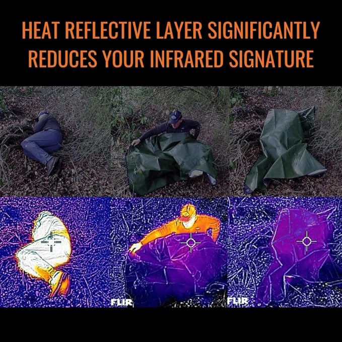 Arcturus Insulated Tarp, Reusable Heavy Duty Thermal Survival Blanket ??60x82in, Reflects 90% Body