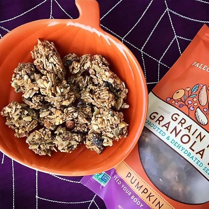 Lark Ellen Farm Grain-Free Granola, Certified Organic Raw Sprouted Vegan Clusters, Paleo & Crunchy