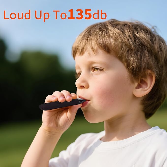 Multifunctional Survival Emergency Whistle for Kids with Compass Hiking Survival, Thermometer &