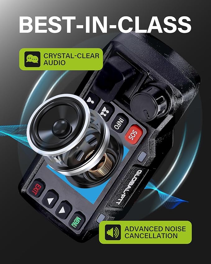 2-Pack Push-to-Talk Over Cellular (PoC) Mobile Radios with GPS SOS - 4G LTE Nationwide PTT