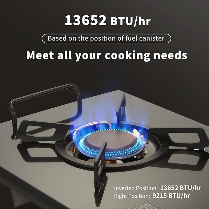 Naturehike Camping Gas Stove for IGT Table, Folding Isobutane Stove with Carry Bag, Portable Camp