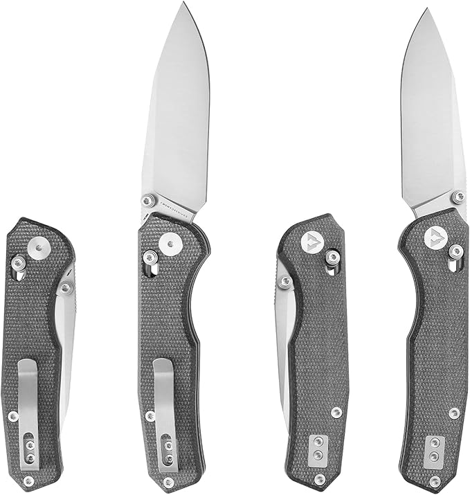 CMB Explorer Micarta Handle 14C28N Steel Blade Crossbar Lock Knife Pocket Folding Tactical Survival