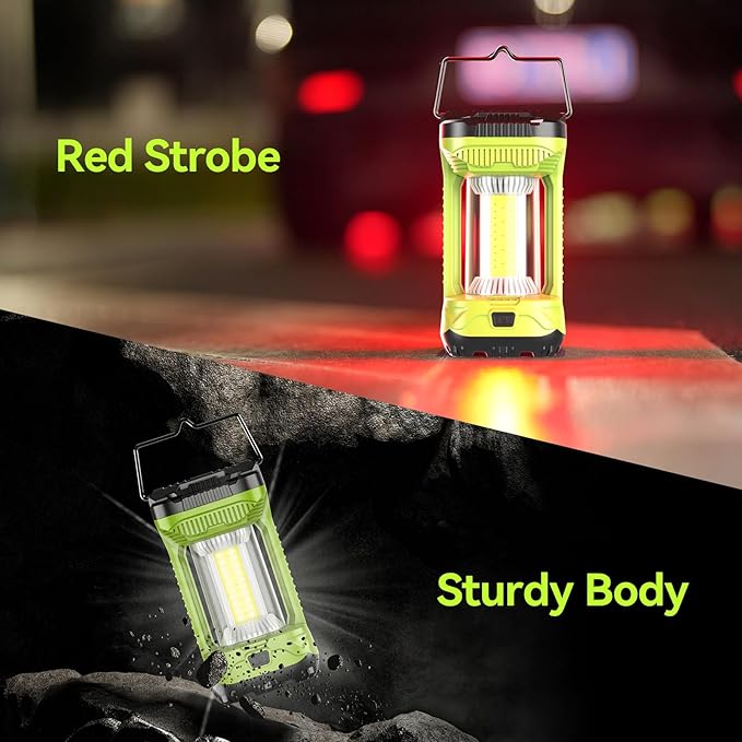 AlpsWolf Camping Lantern Rechargeable, 1000LM 4 Light Modes Camping Light 4000mAh Rechargeable