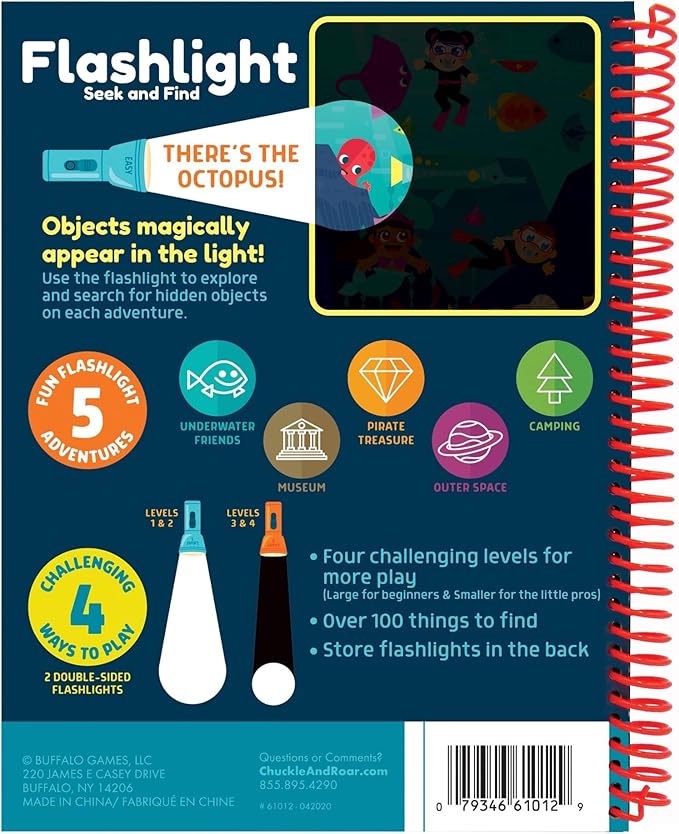 Chuckle & Roar Seek & Find Flashlight Activity Book