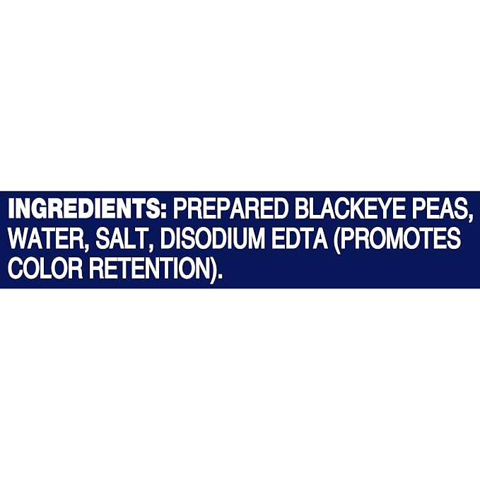 BUSH'S BEST 15.8 oz Canned Blackeye Peas, Source of Plant Based Protein and Fiber, Low Fat, Gluten