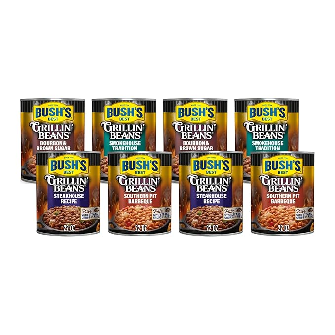 Bush's Best Baked Beans Variety Pack (Grillin??Beans Pitmaster 8-Pack)