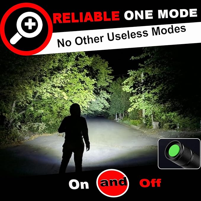 Flashlights High Lumens 6PCS, 1 Mode LED Flashlight Super Bright, Small Pocket Flashlight Bulk
