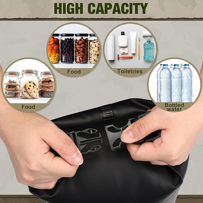 1 Set Bear Food Bag for Camping Ultralight Food Hanging System Includes Waterproof Bear Bag, Nylon
