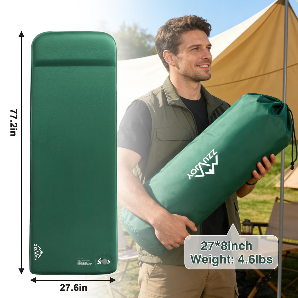 Zzuvjoy Sleeping Pad - product view 5
