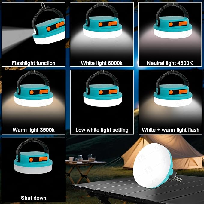 Outdoor Camping lamp Rechargeable lamp, Portable Lighting lamp. Equipped with 6 Brightness