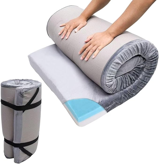 Memory Sponge Camping Mattress is Suitable for Adult Waterproof Sleeping mats, roll up Floor
