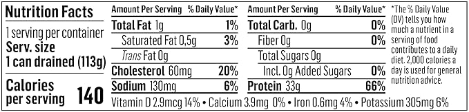 Sea Tales Solid White Albacore Canned Tuna in Water - No Salt Added - 100% Pole & Line Wild