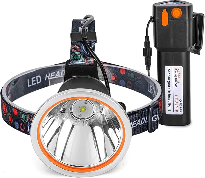 High Power Rechargeable Coon Hunting Lights ??Super Bright LED Waterproof Headlamp, Adjustable Beam