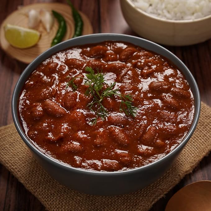 Ashoka Authentic Indian Meals 1932, Vegan Red Kidney Beans, All-Natural Microwaveable Entrees
