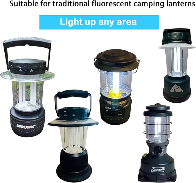 FLS/E9W 6400K 2G7 Base Camping Lantern Bulb, Replacement for Rayovac F9w-1, Kandolite 96500