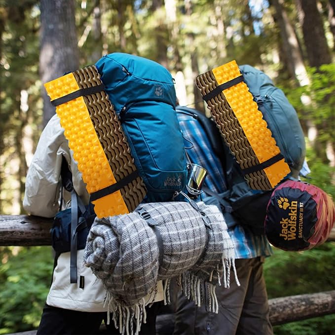 Foam Camping Pads for Hiking, Ultralight Closed Cell Mattress, Waterproof Soft Mat for Adults, Wide