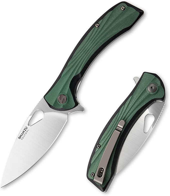 SHAN ZU Pocket Knife 3.2 in, Powder Steel Blade EDC Folding Knife for Men & Women, Utility Survival