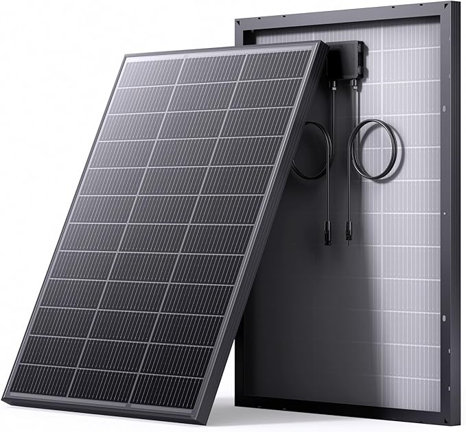 N-Type 16BB 100 Watt Solar Panel, Compact 12V 100W Solar Panel, 25% High Efficiency Monocrystalline
