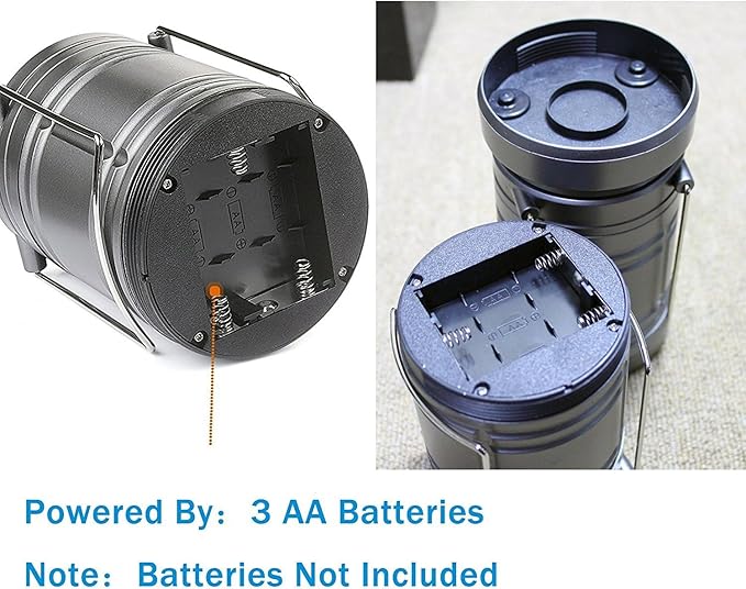 2 Pack LED Camping Lantern ,Battery Powered Hanging Lanterns - Survival Kit for Hurricane