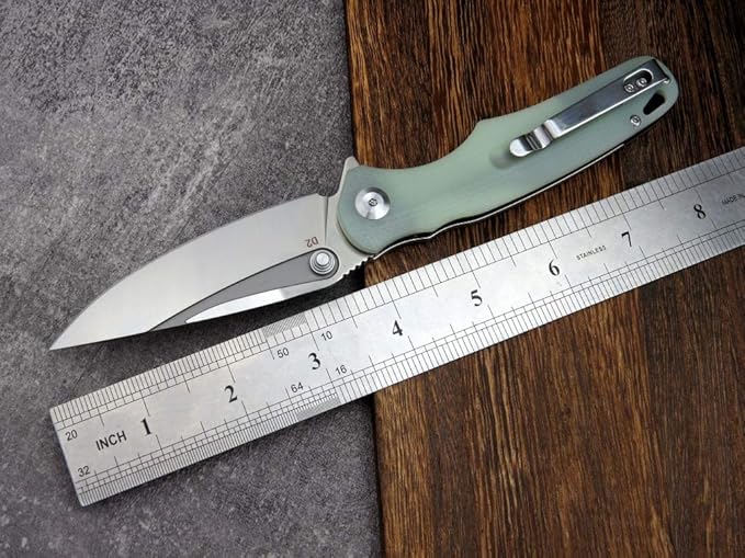 Eafengrow EF967 Pocket Folding Knife with Pocket Clip Fast Opening Ball Bearing Folder G10 Handle